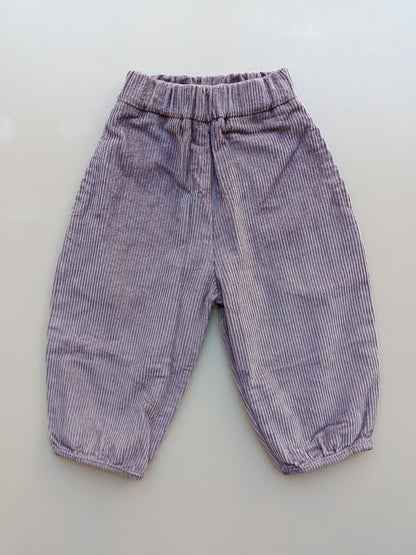 Ankle Fit Oversize Velvet Pants