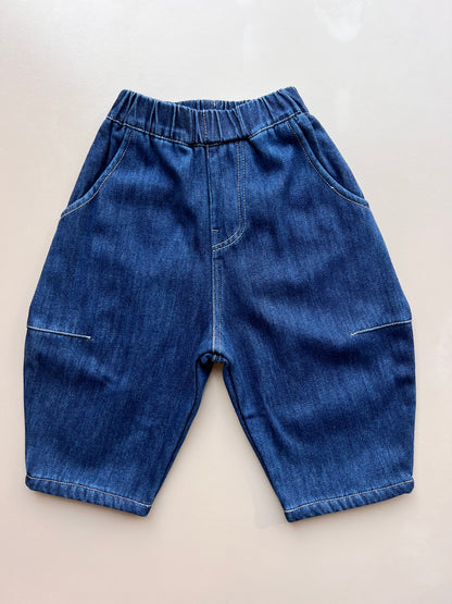 Dark Blue Denim Jeans Fur Inside