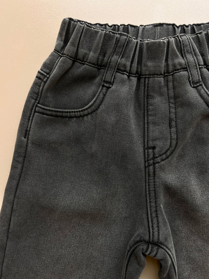 Gray Denim Jeans Fur Inside