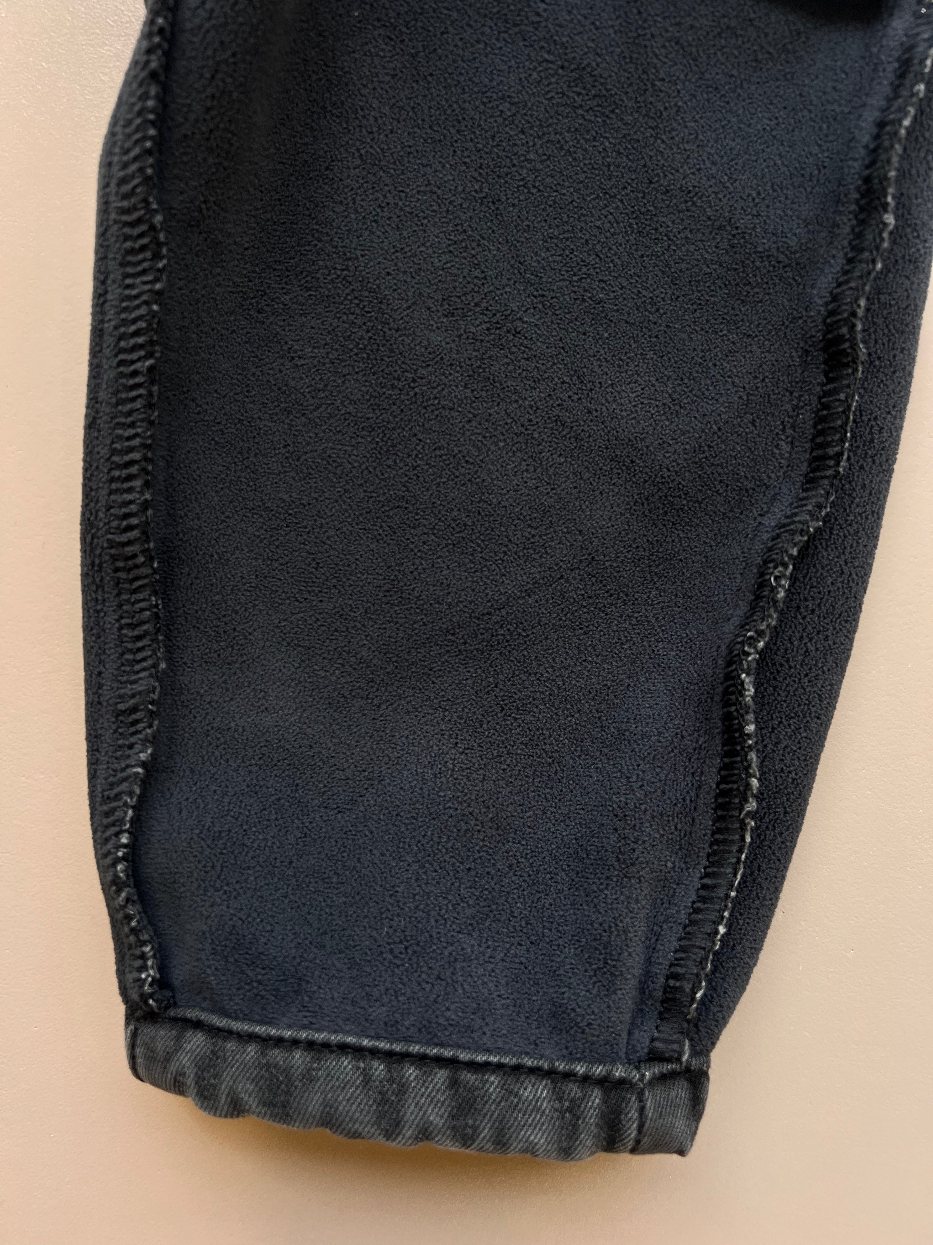 Gray Denim Jeans Fur Inside