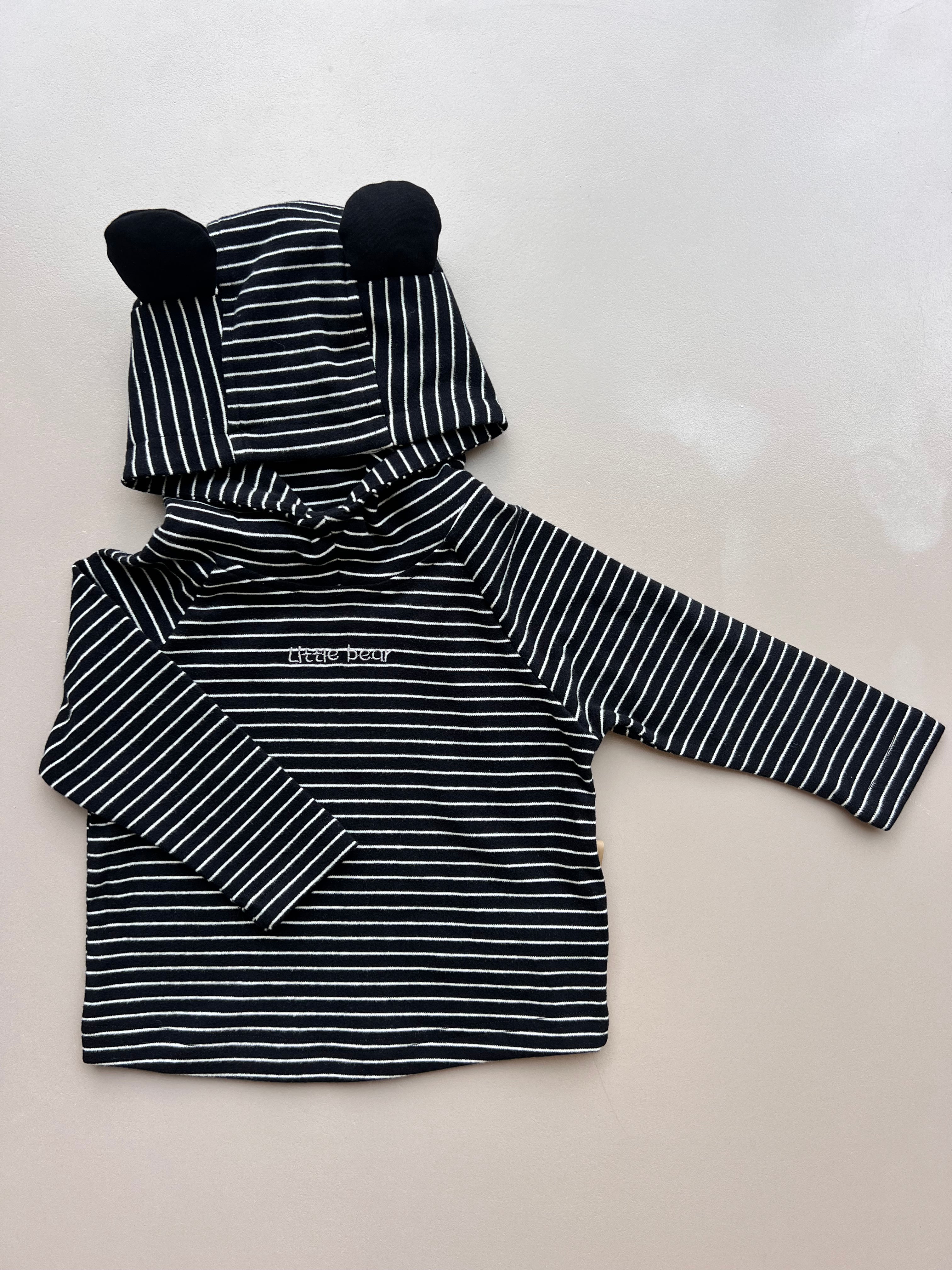 Little Bear Stripped Hoodie