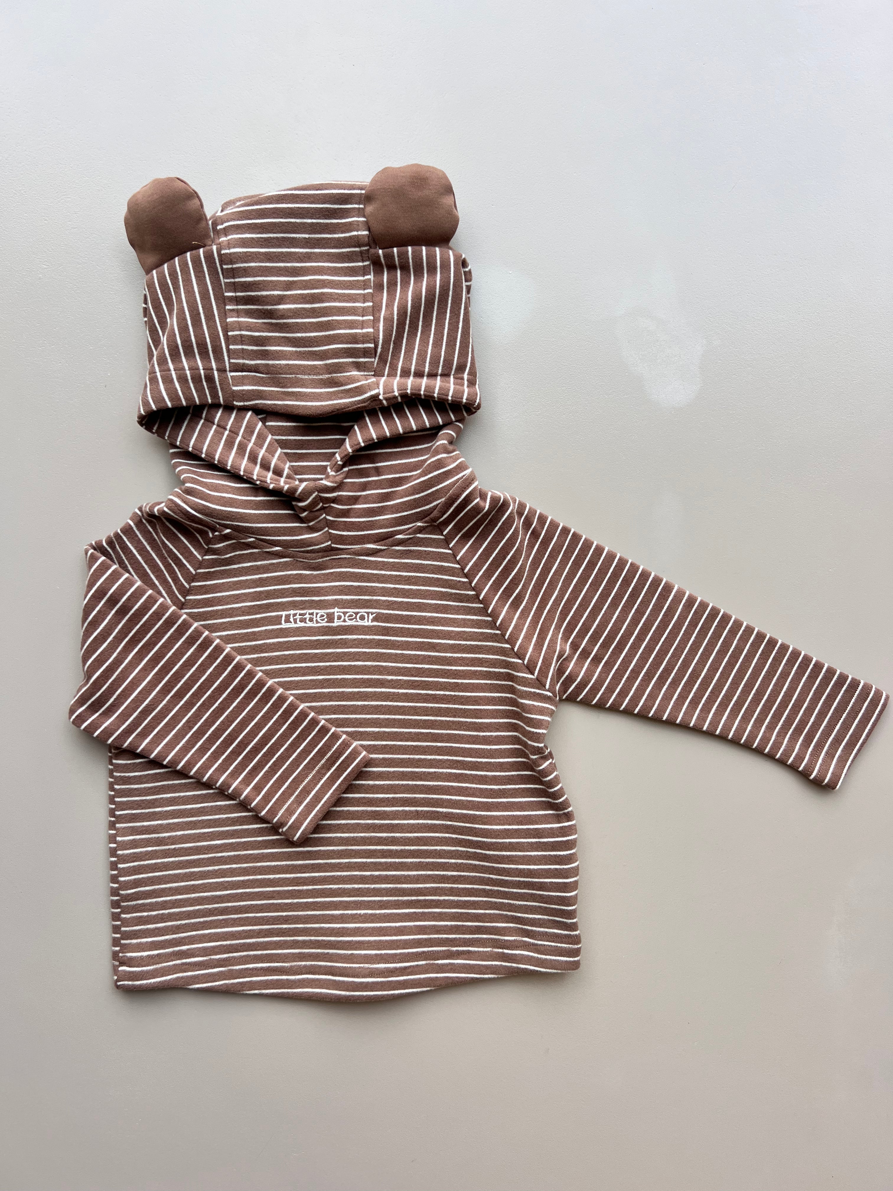 Little Bear Stripped Hoodie