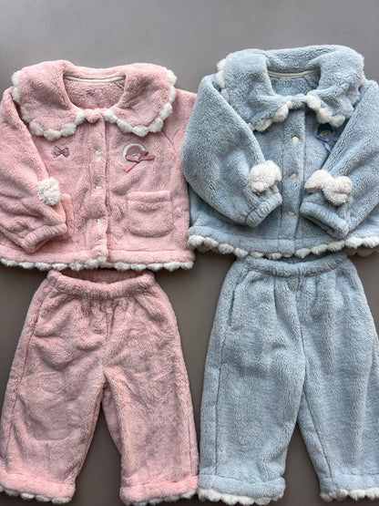 Blue Teddy 2 Pcs Set
