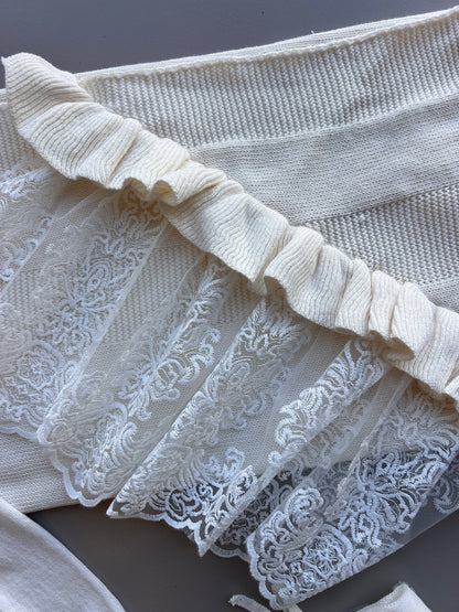 Off-White Dentelle Dress Hospital Set 5 Pcs