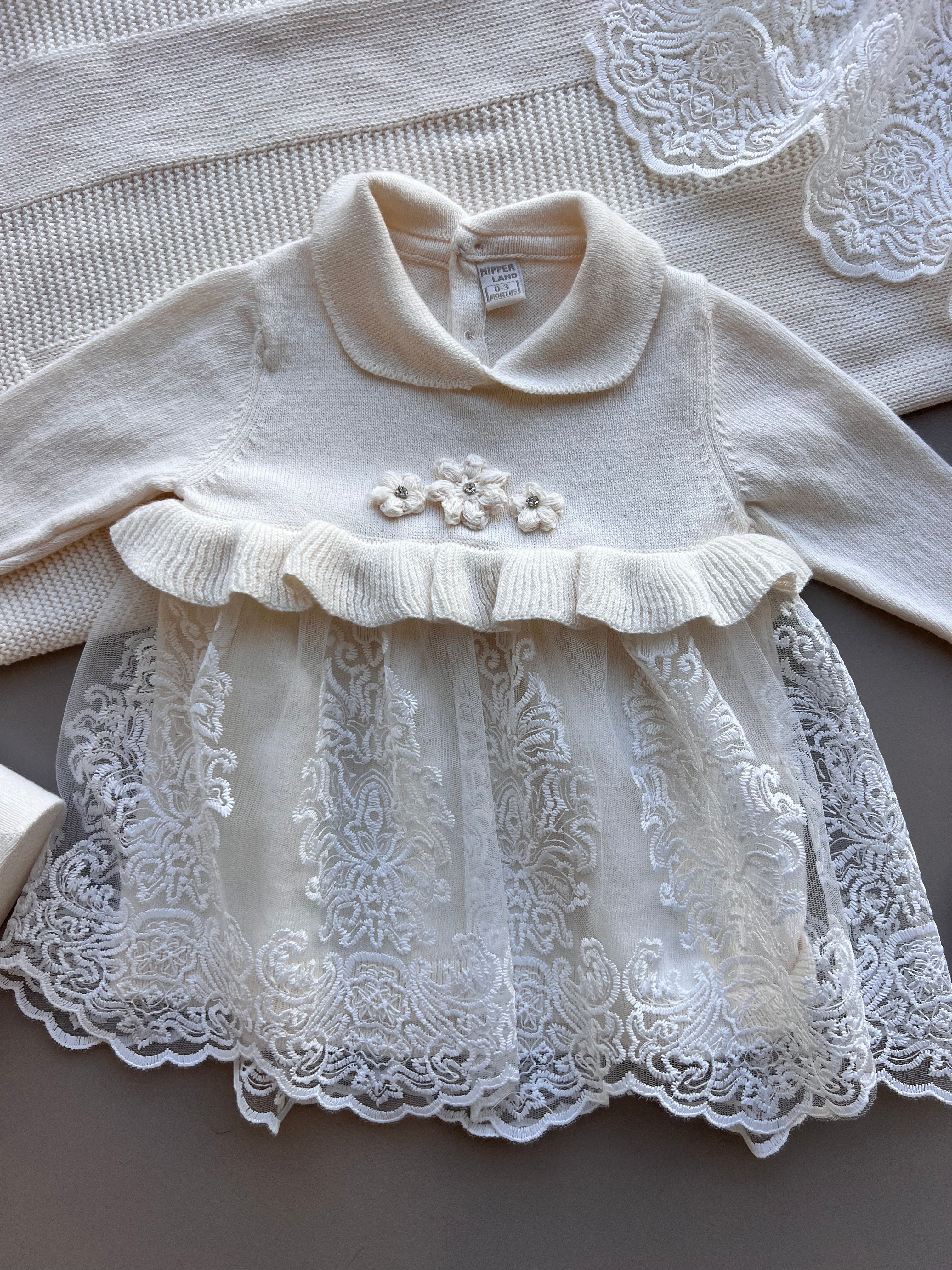 Off-White Dentelle Dress Hospital Set 5 Pcs