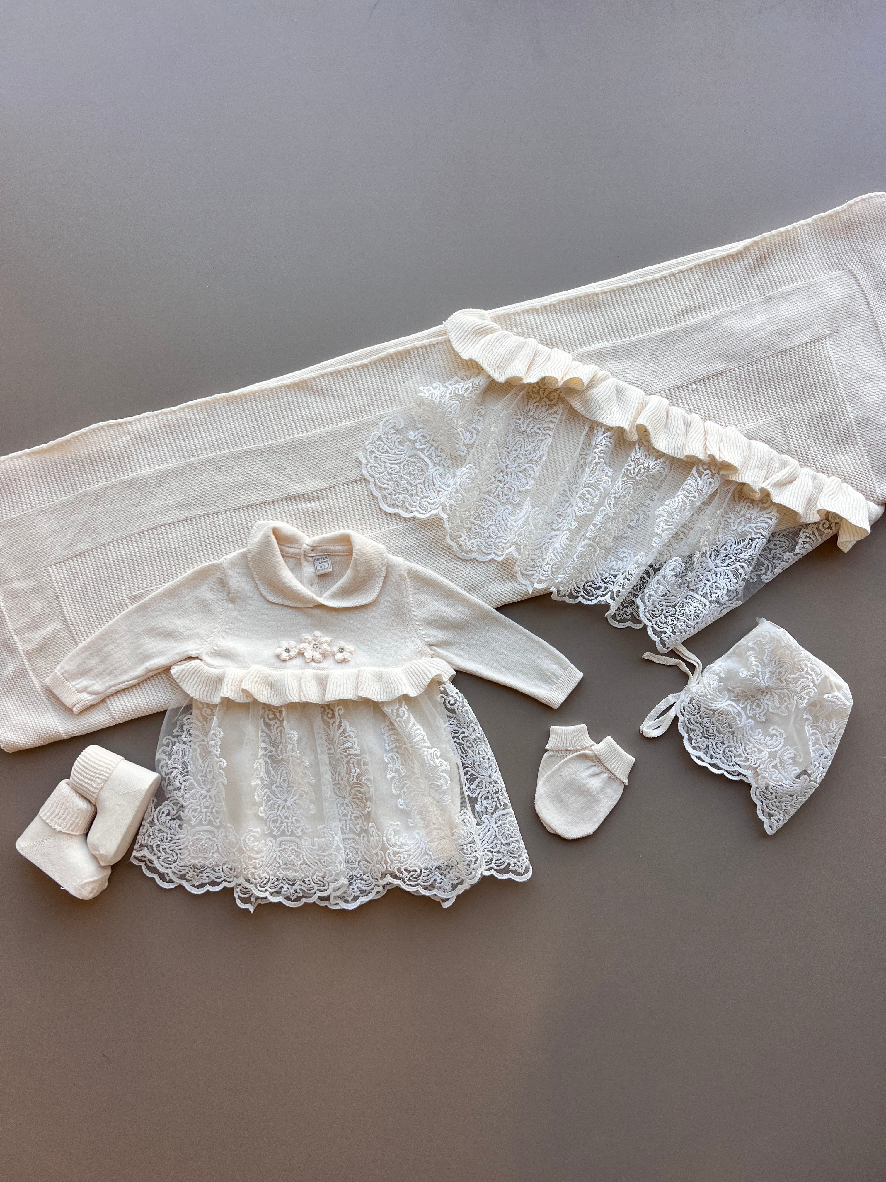 Off-White Dentelle Dress Hospital Set 5 Pcs
