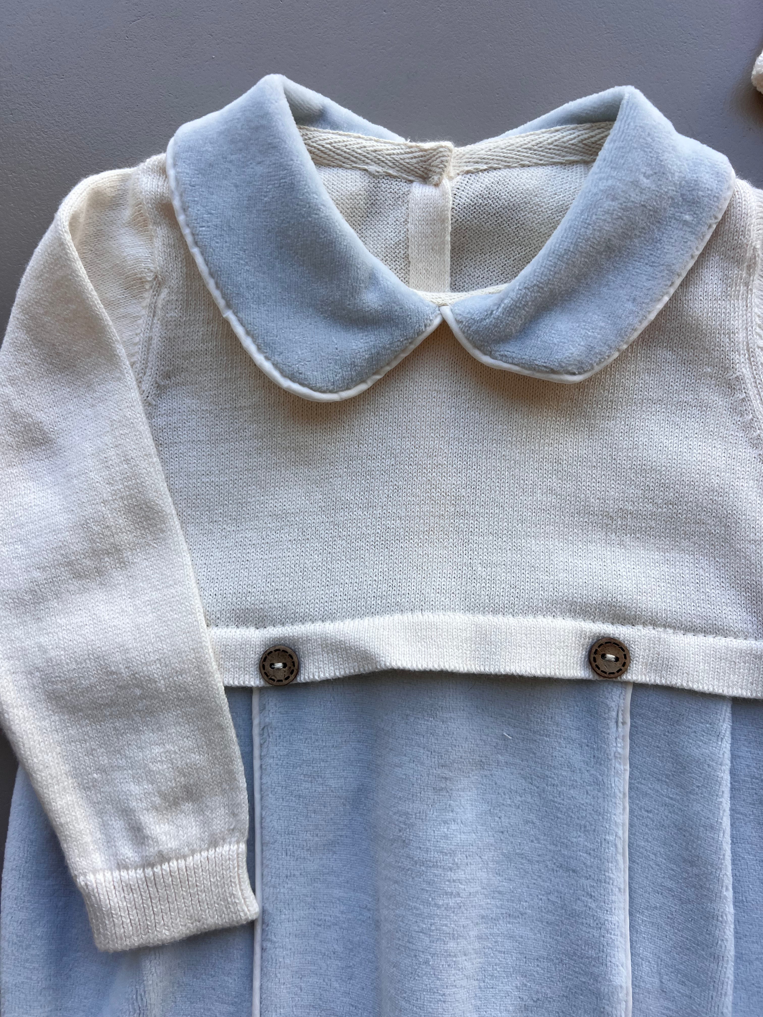 Blue Velvet Overall Hospital Set 3 Pcs