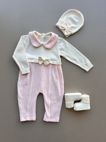 Pink Velvet Overall Hospital Set 3 Pcs