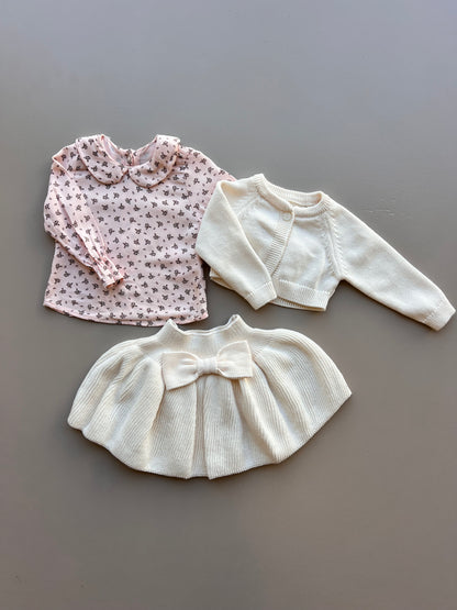 Skirt Papillon Thick Cotton 3 Pcs Set