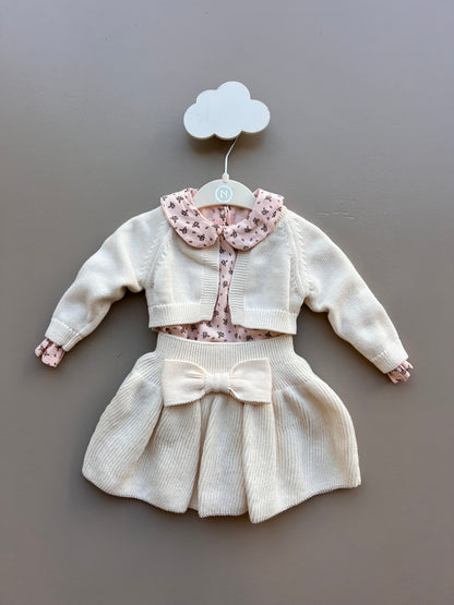 Skirt Papillon Thick Cotton 3 Pcs Set