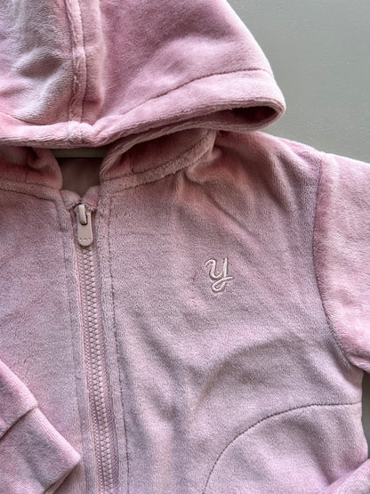 Pink Velvet Survetement 2 Pcs Set
