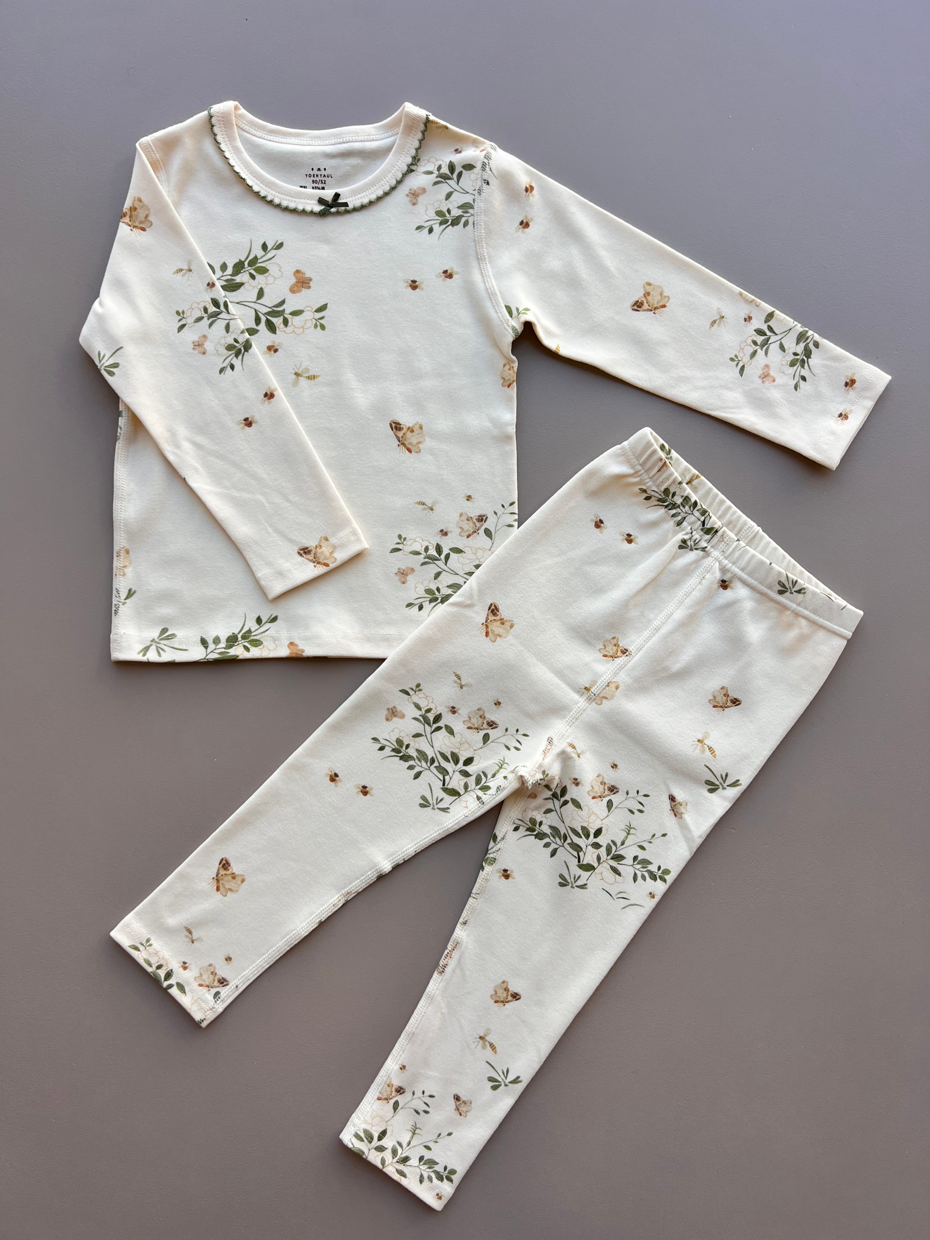 Flower & Butterfly Pyjama 2 Pcs Set