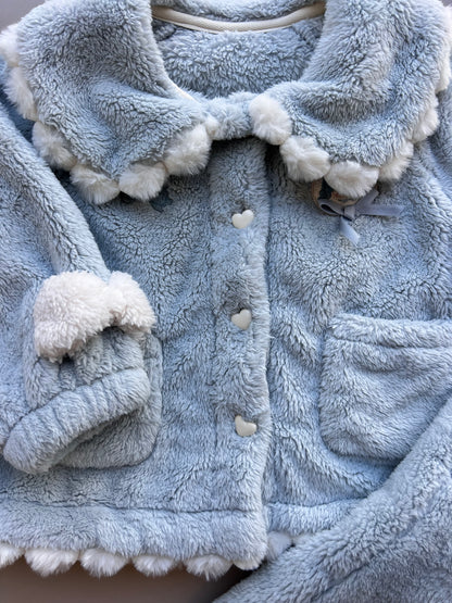 Blue Teddy 2 Pcs Set