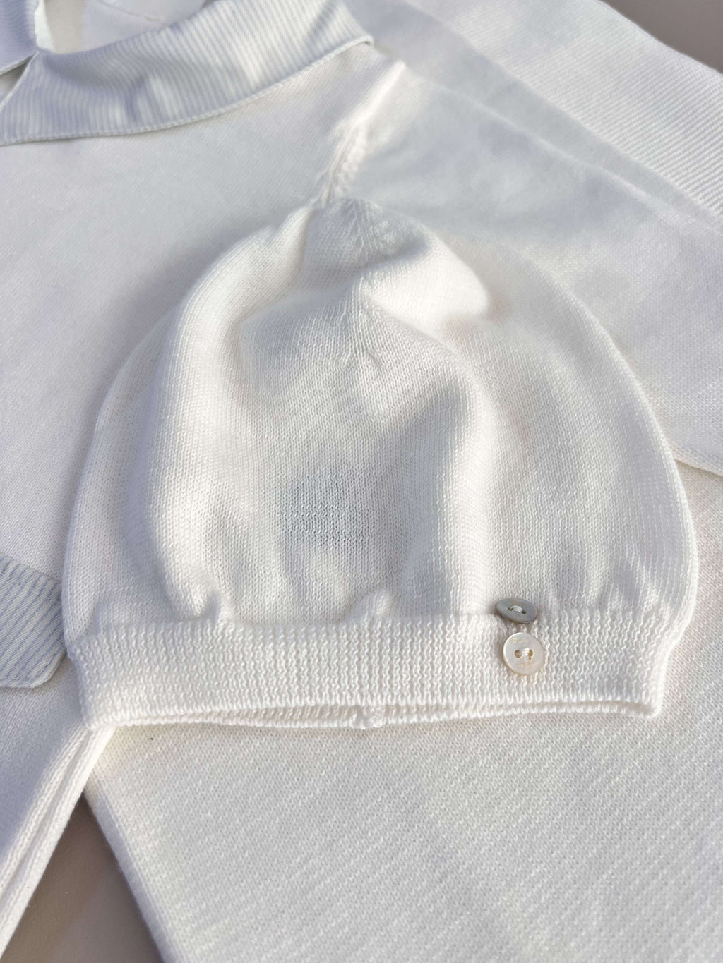 EAC Organic cotton Off- White Polo Hospital Set 5 Pcs
