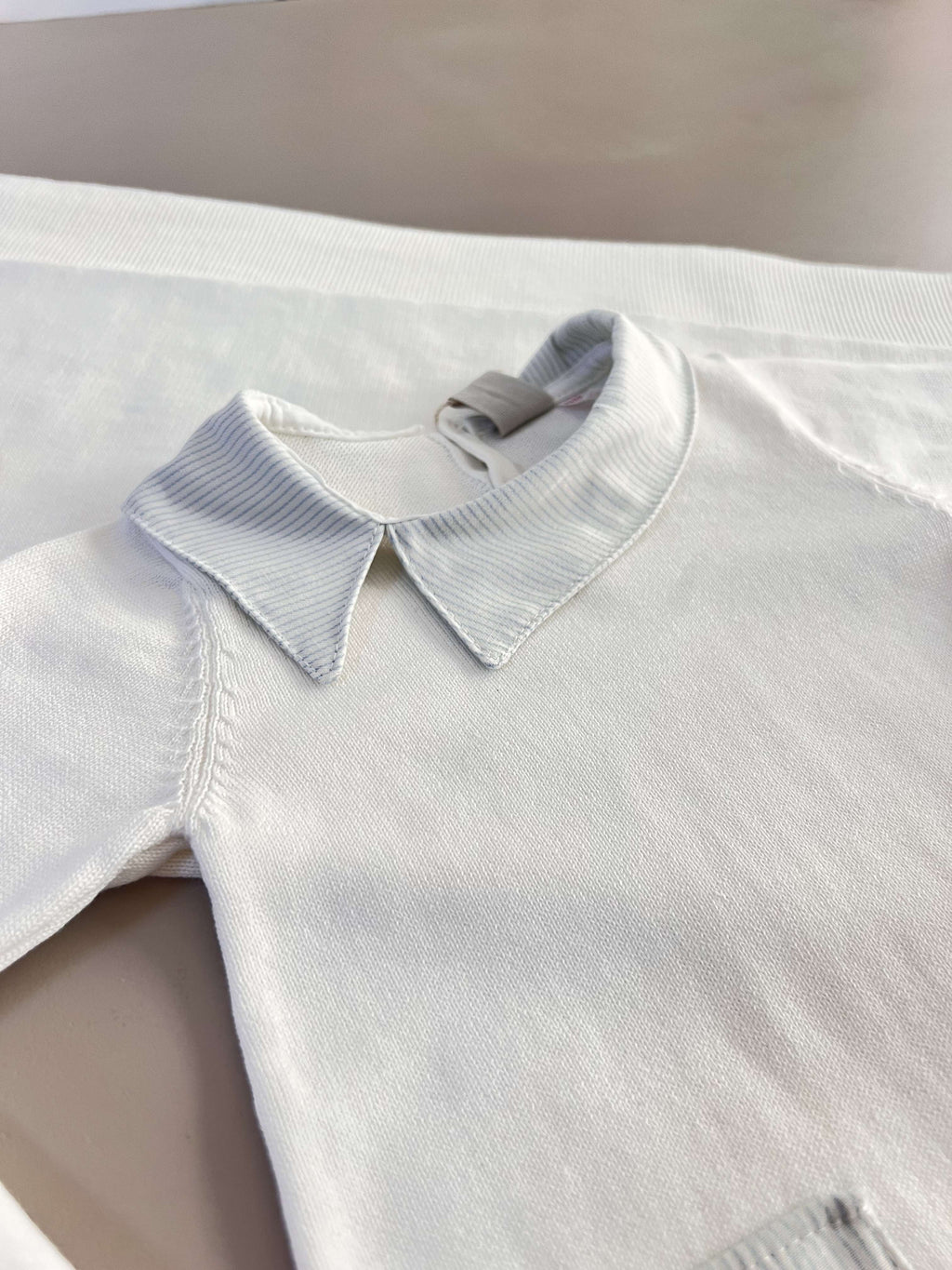 EAC Organic cotton Off- White Polo Hospital Set 5 Pcs