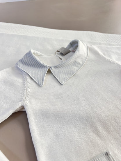 EAC Organic cotton Off- White Polo Hospital Set 5 Pcs