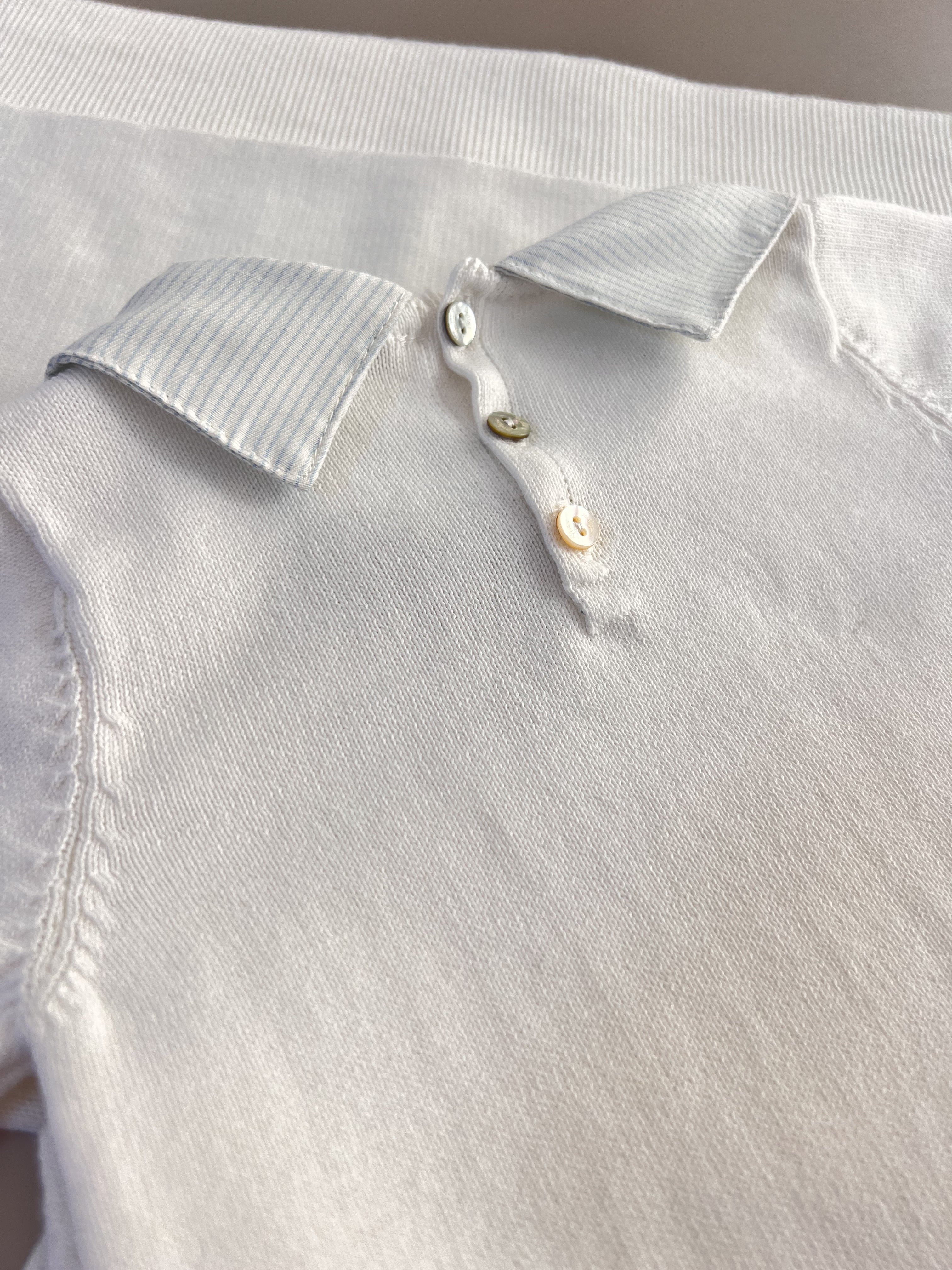EAC Organic cotton Off- White Polo Hospital Set 5 Pcs