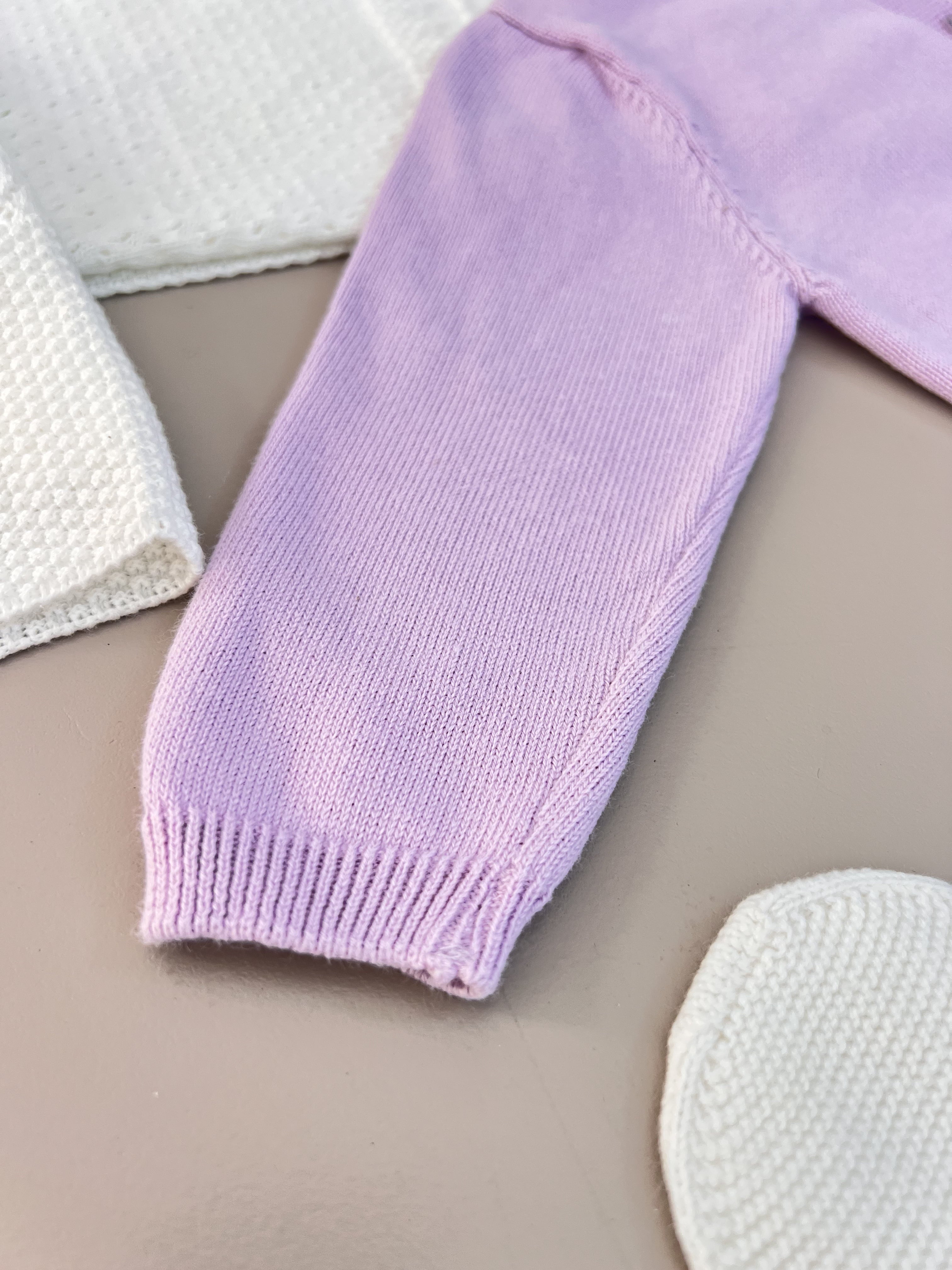 EAC Organic cotton Lila & white Hospital Set 6 Pcs