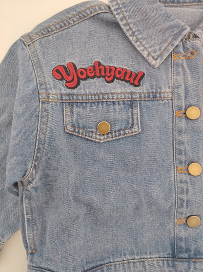 Blue Denim Cartoon Jacket