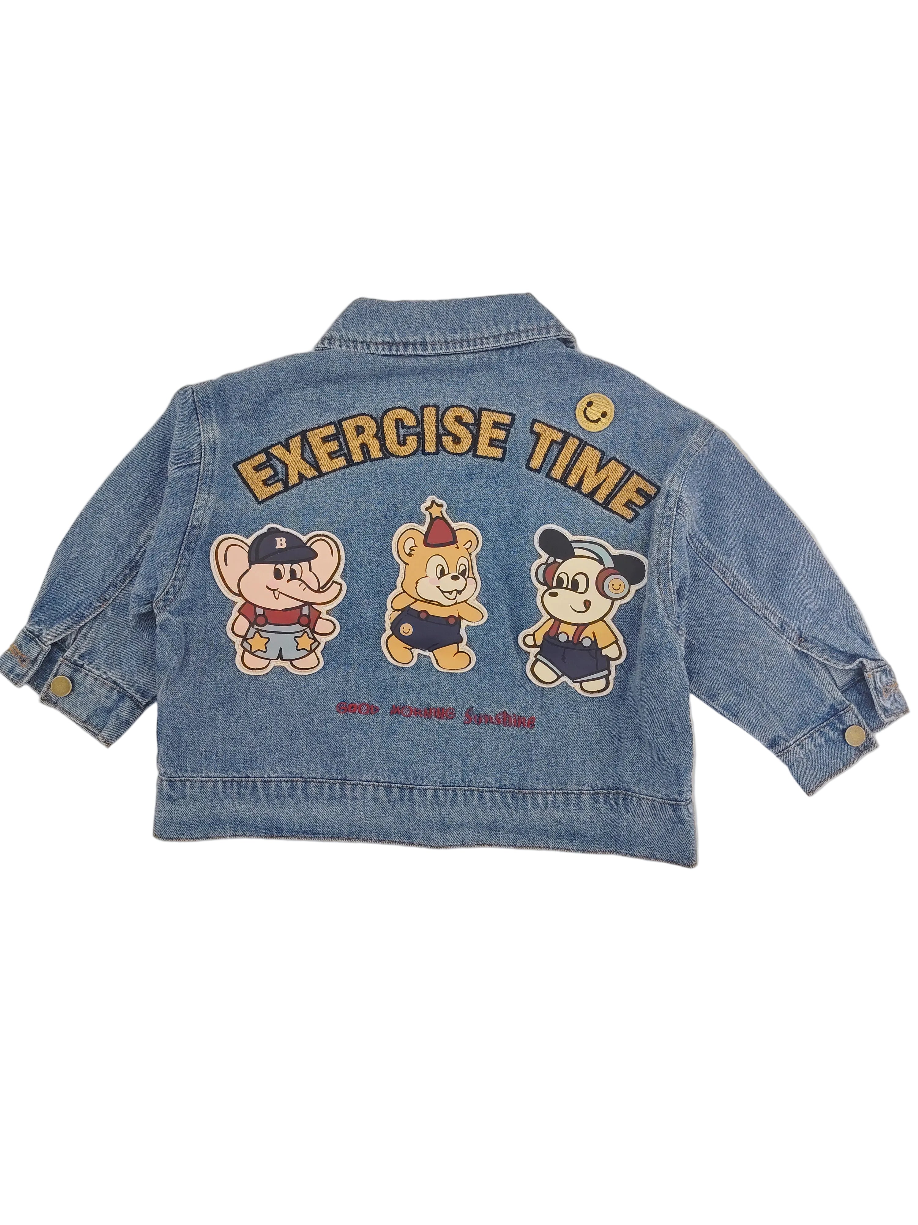 Blue Denim Cartoon Jacket