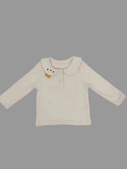 White Chicken Collar Sweatshirt