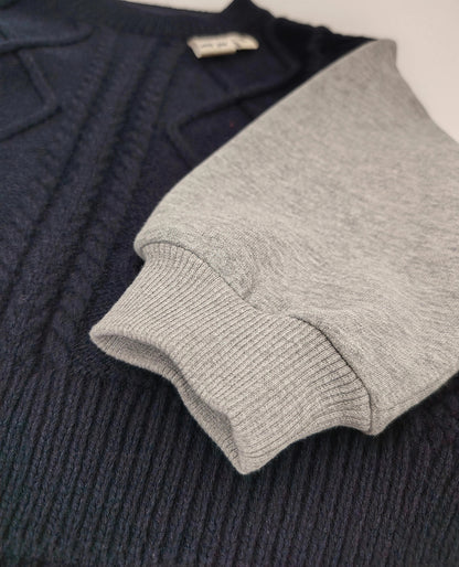 Black & Gray Oversize Sweater