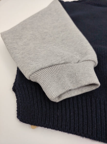 Black & Gray Oversize Sweater