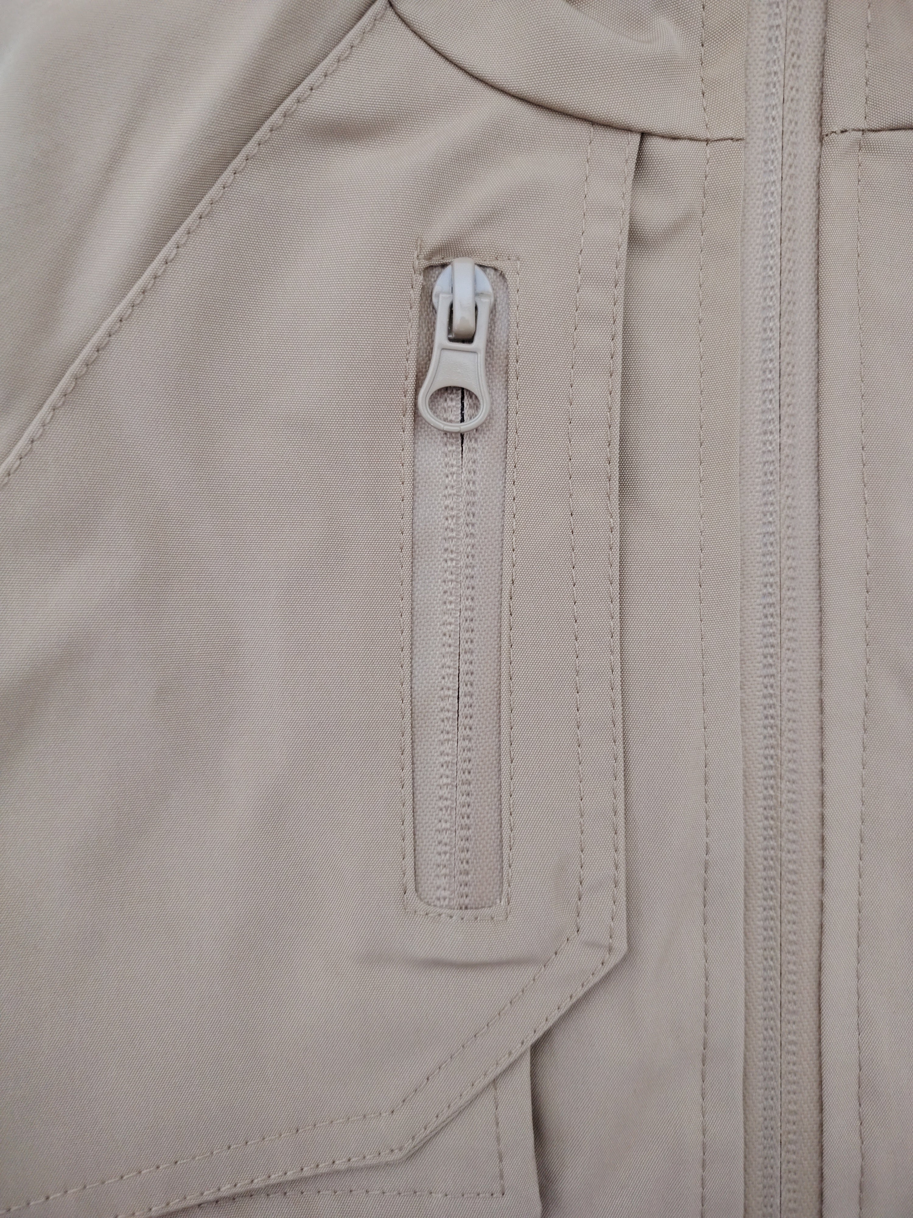 Beige Oversize Trench Coat with Hood