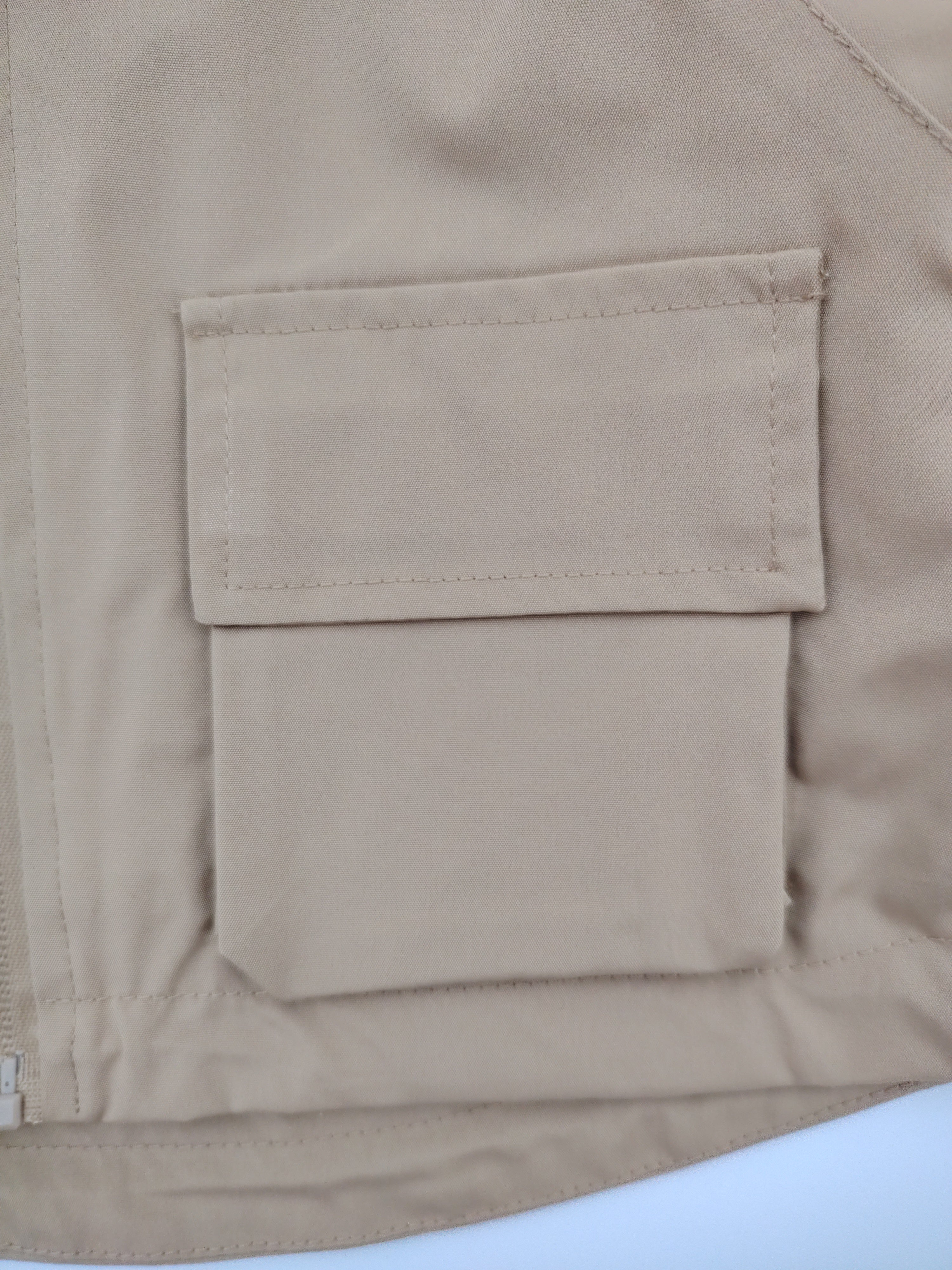 Beige Oversize Trench Coat with Hood