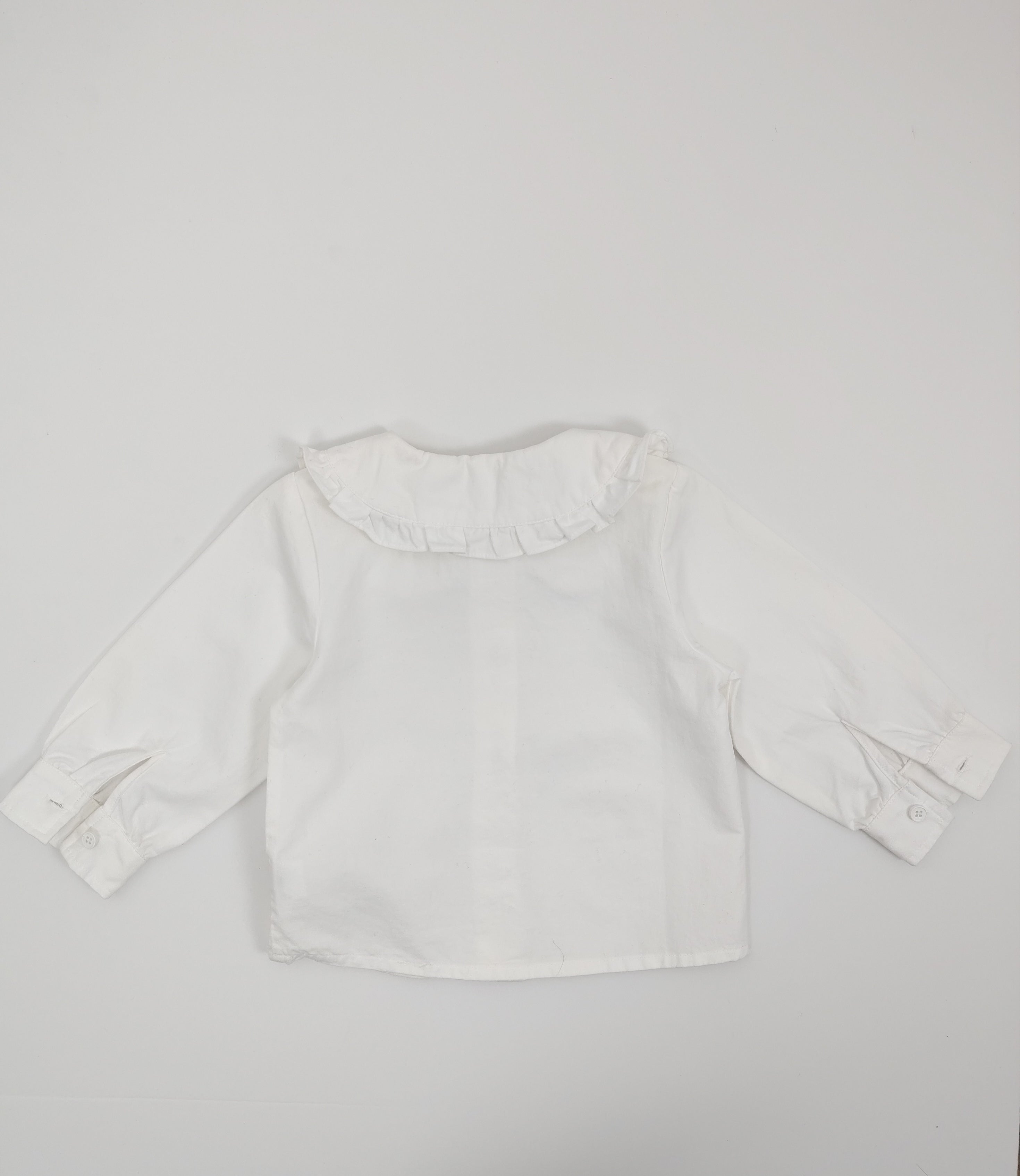 White Teddy Bear Shirt with Gray Noeud Papillon