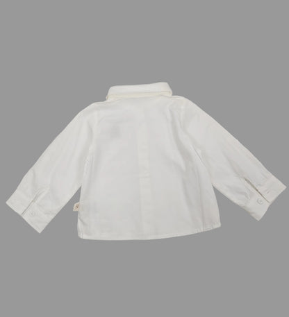 Red Noeud Papillon with Large Collar White Shirt