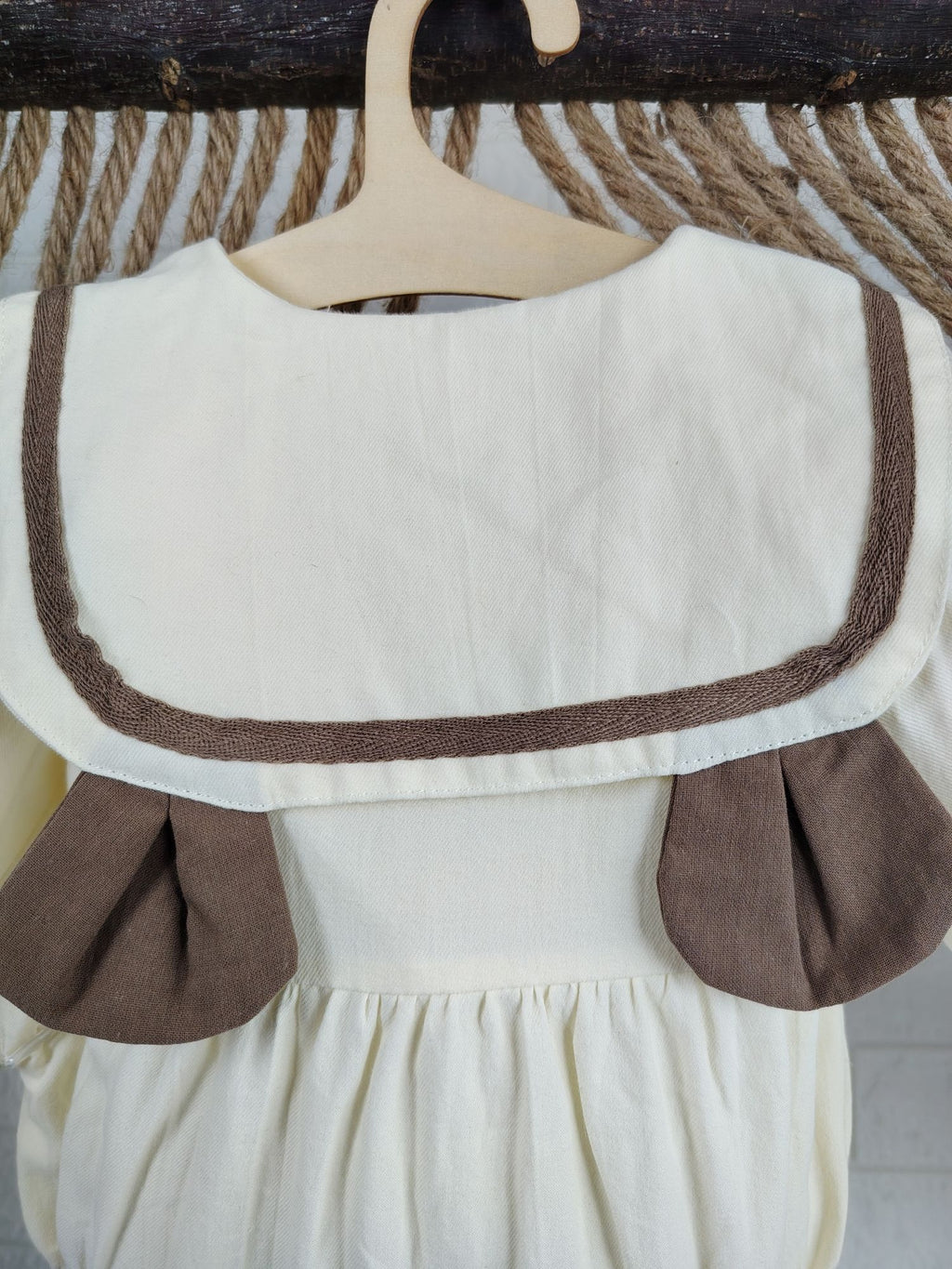 Beige Teddy Romper