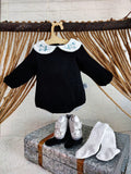 Black & White Collar Classy Romper