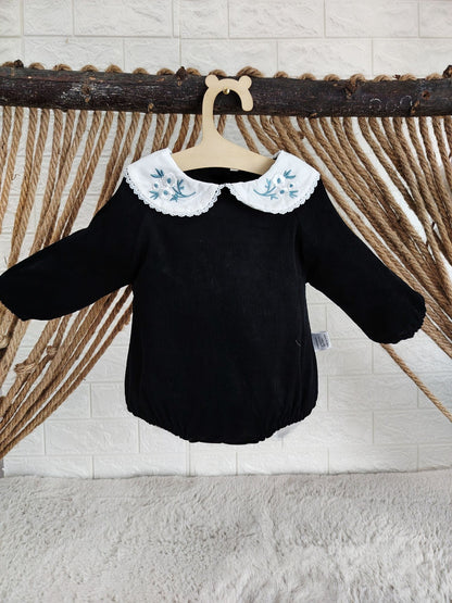 Black & White Collar Classy Romper