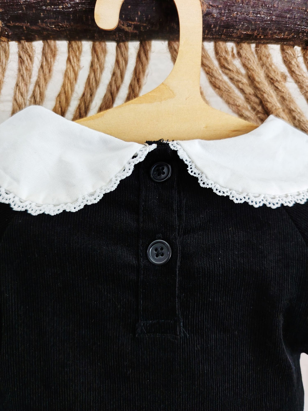 Black & White Collar Classy Romper