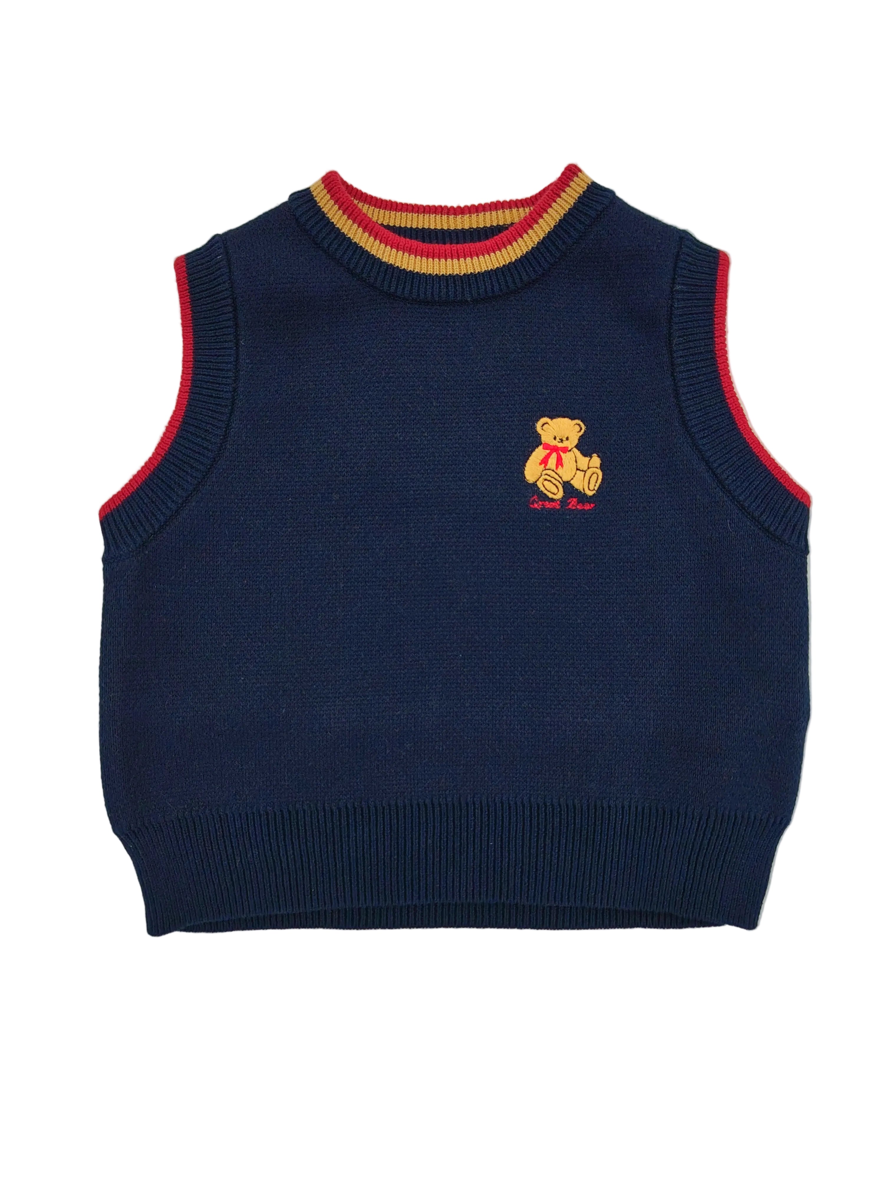 Navy Teddybear Gilet