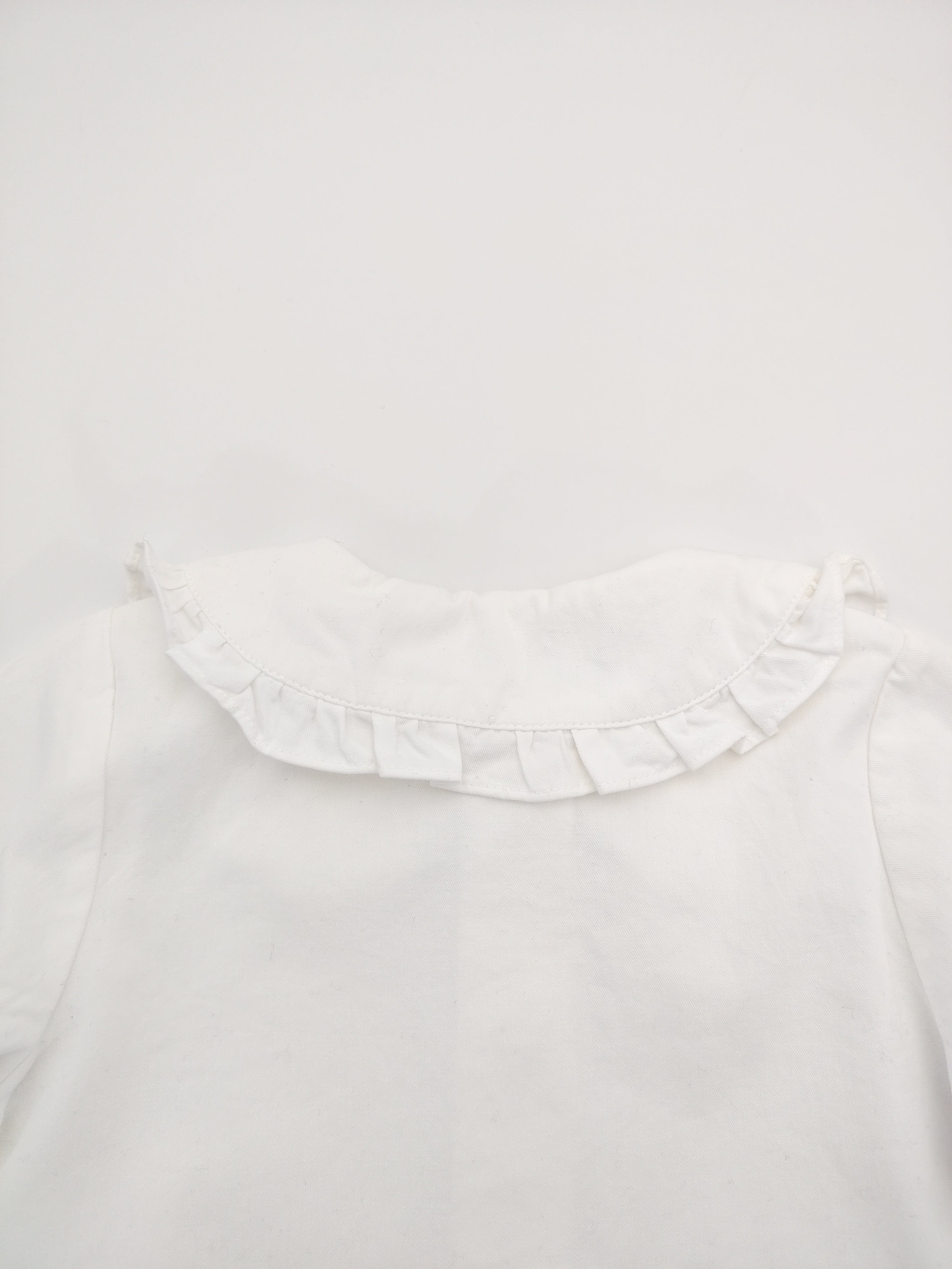 Red Noeud Papillon with Large Collar White Shirt