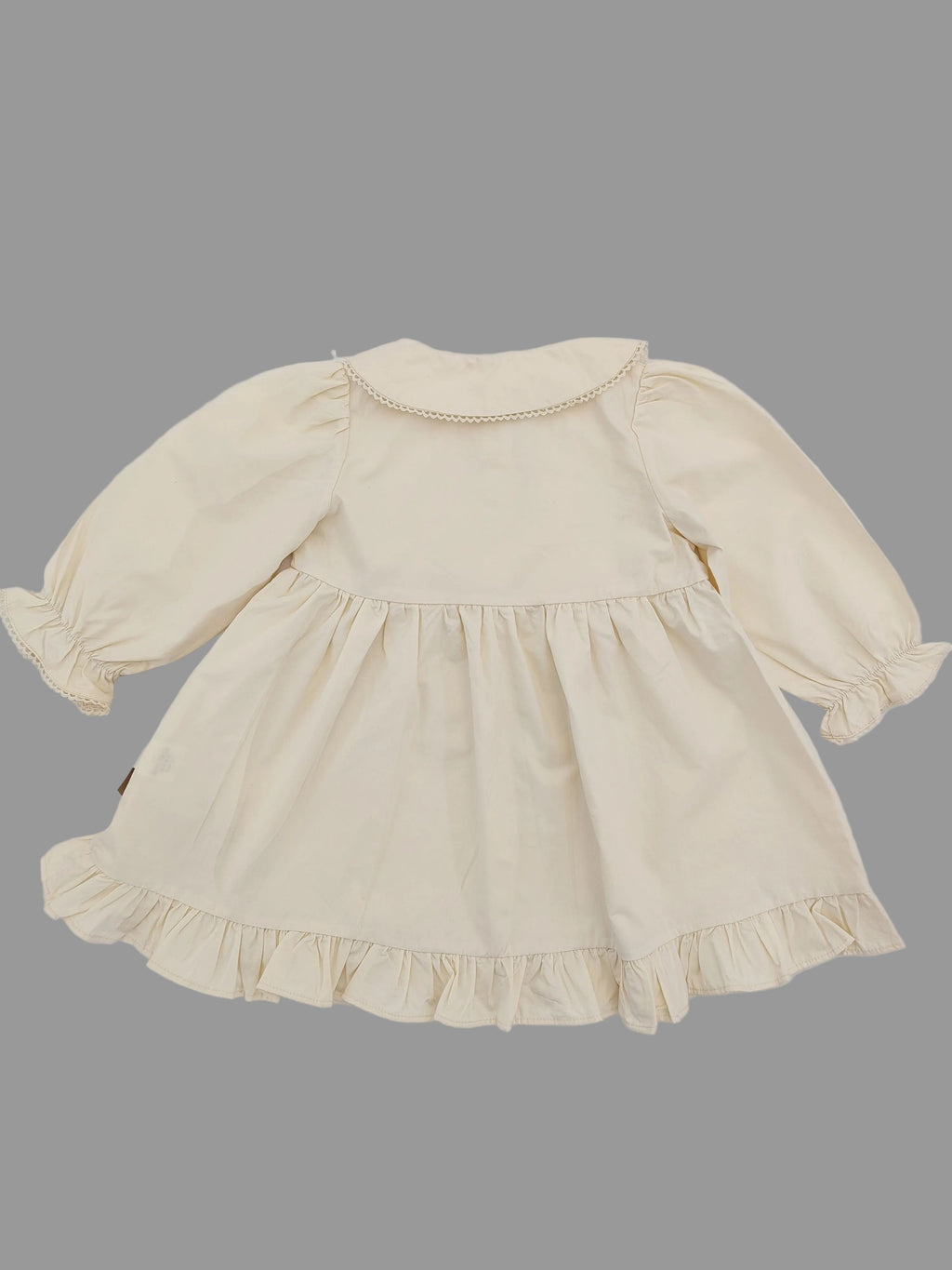Pink Apron Off White Dress