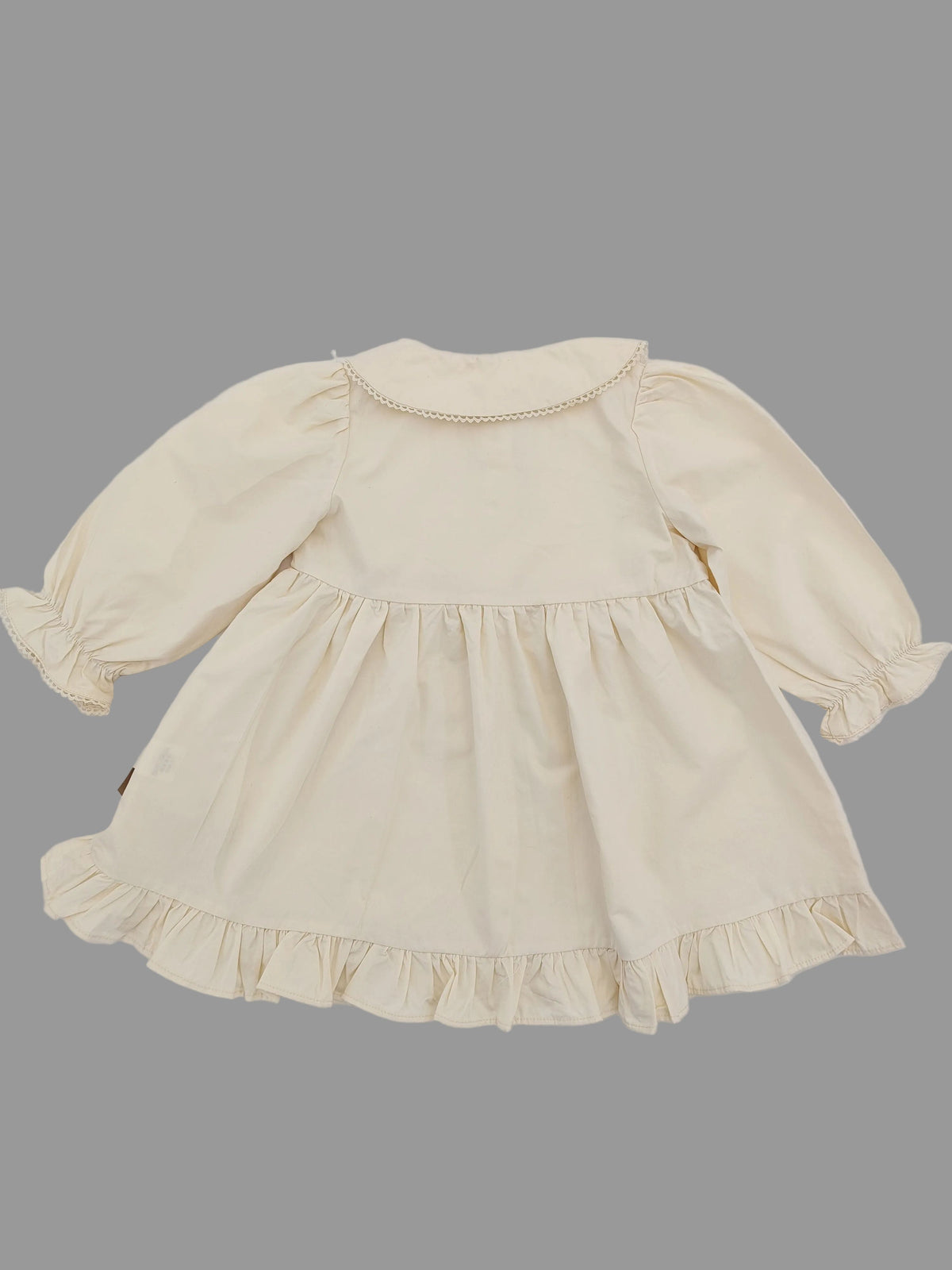 Pink Apron Off White Dress