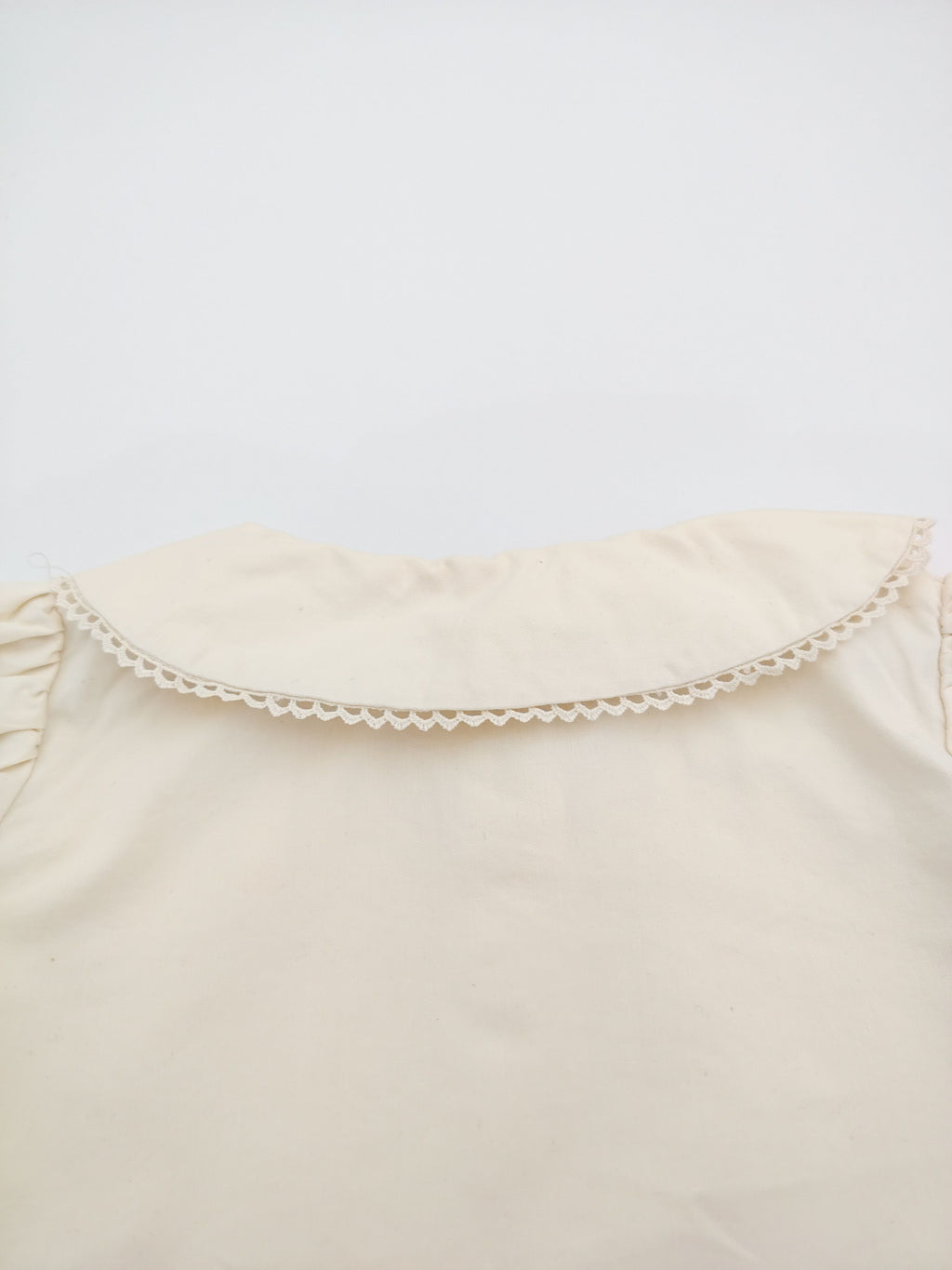 Pink Apron Off White Dress