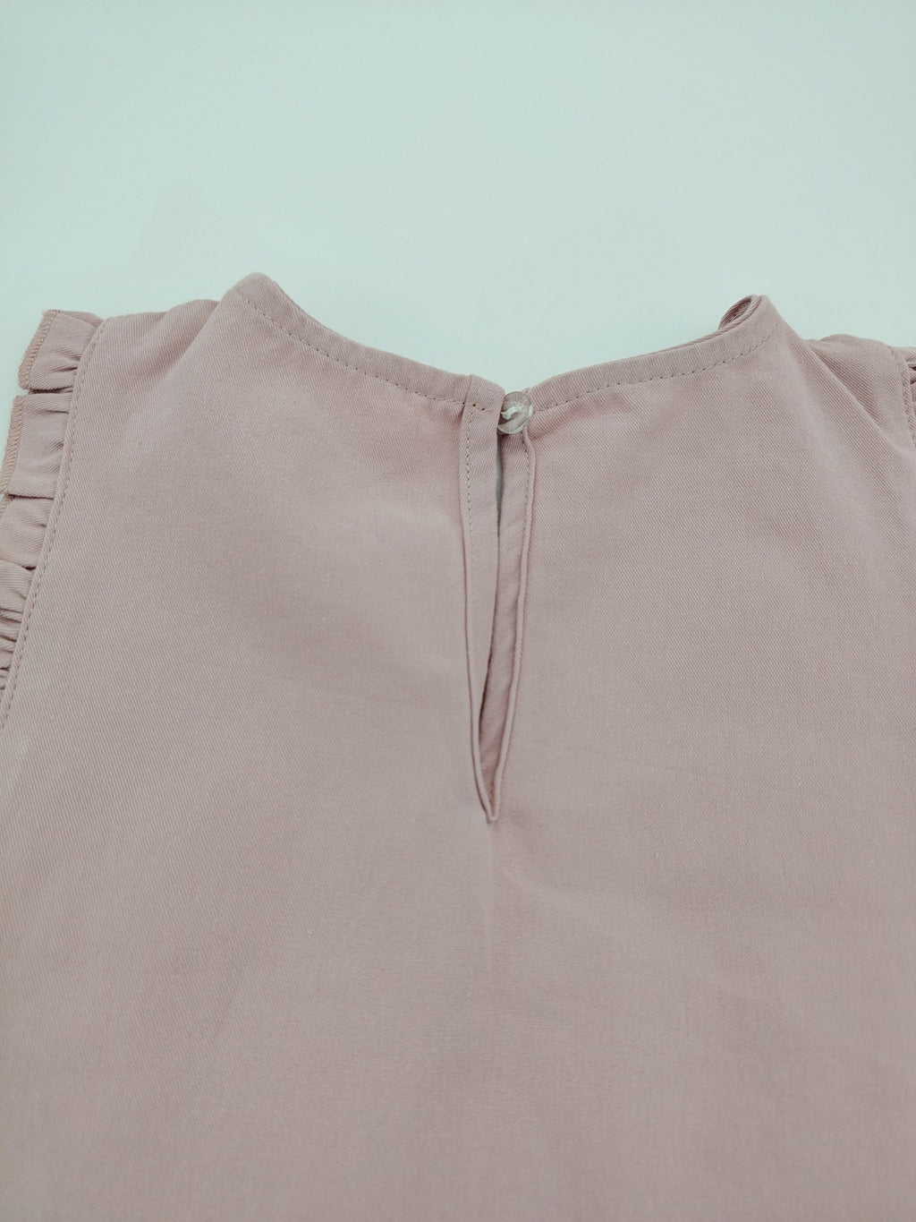 Pink Apron Off White Dress