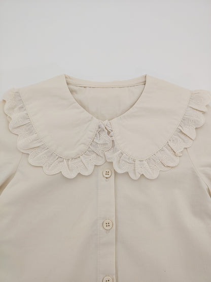 Beige Long Sleeve Princess Shirt