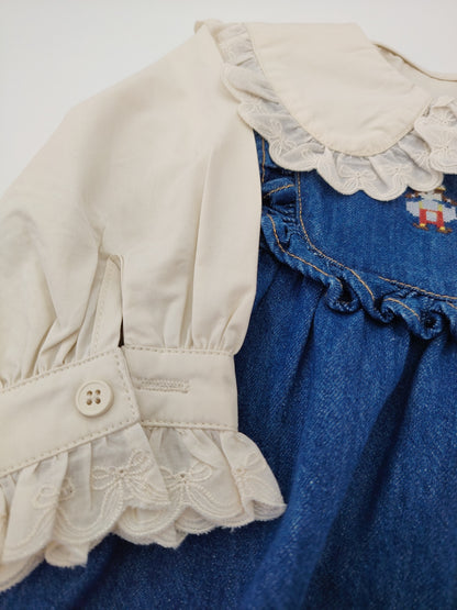 Beige Long Sleeve Princess Shirt