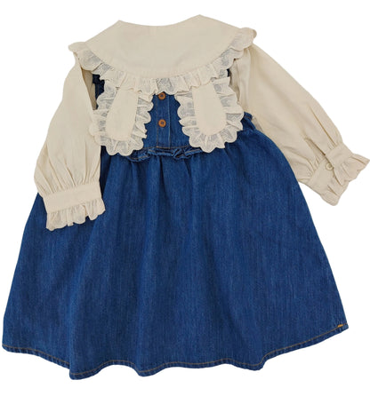 Beige Long Sleeve Princess Shirt