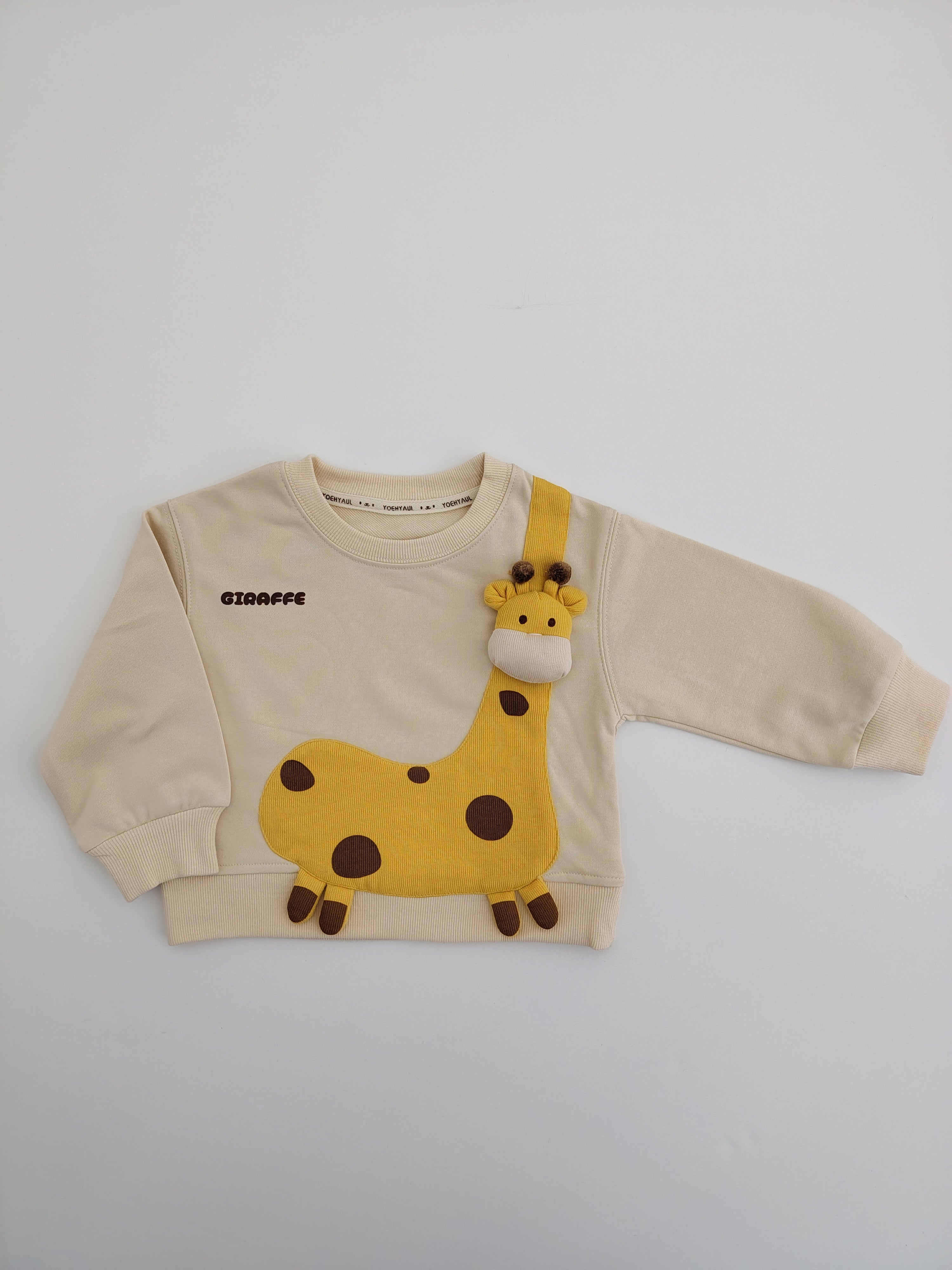 Beige Giraffe Sweatshirt