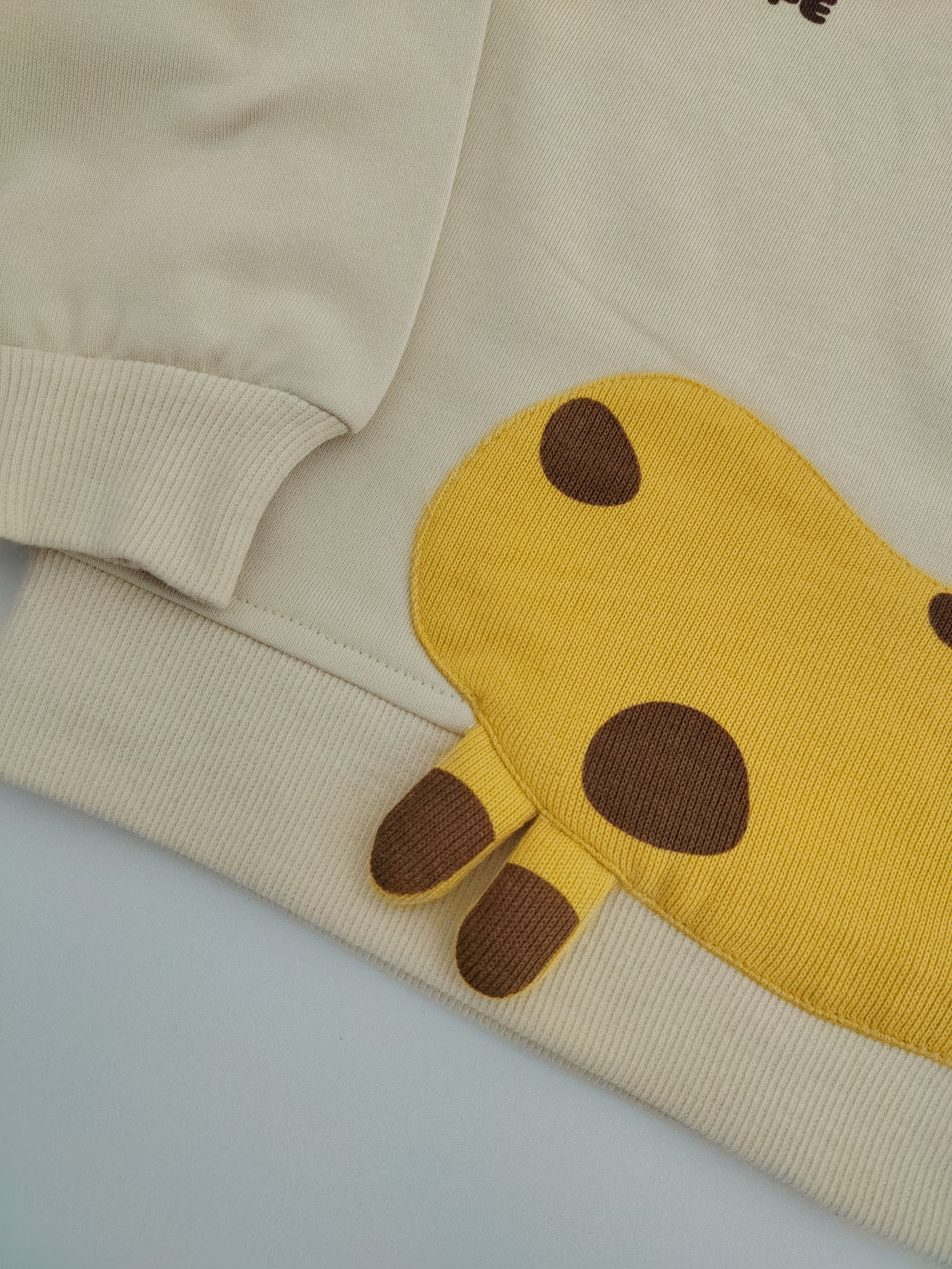 Beige Giraffe Sweatshirt