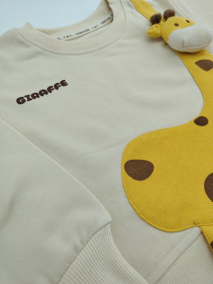 Beige Giraffe Sweatshirt