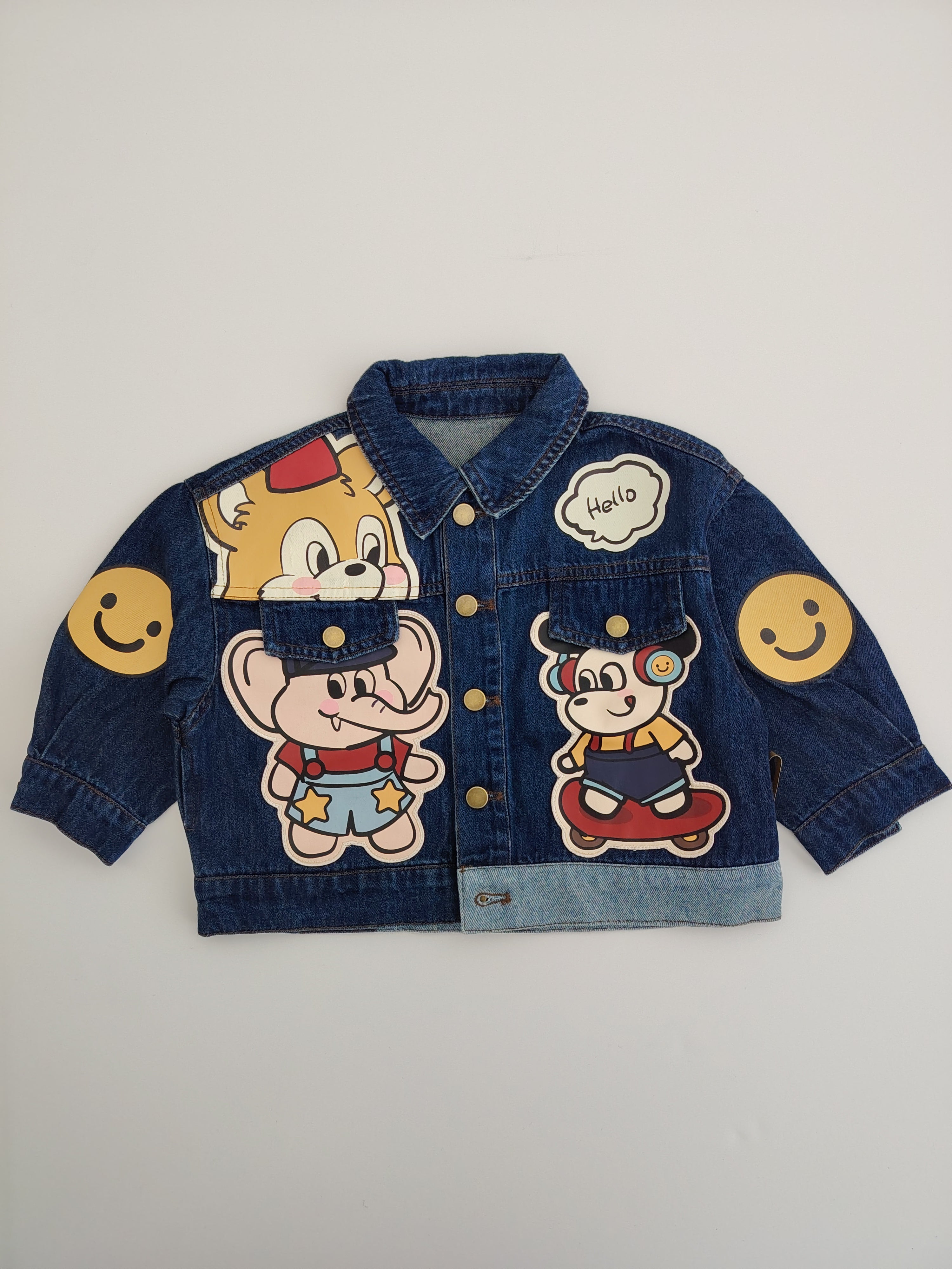 Cartoon Oversized Jeans Jacket
