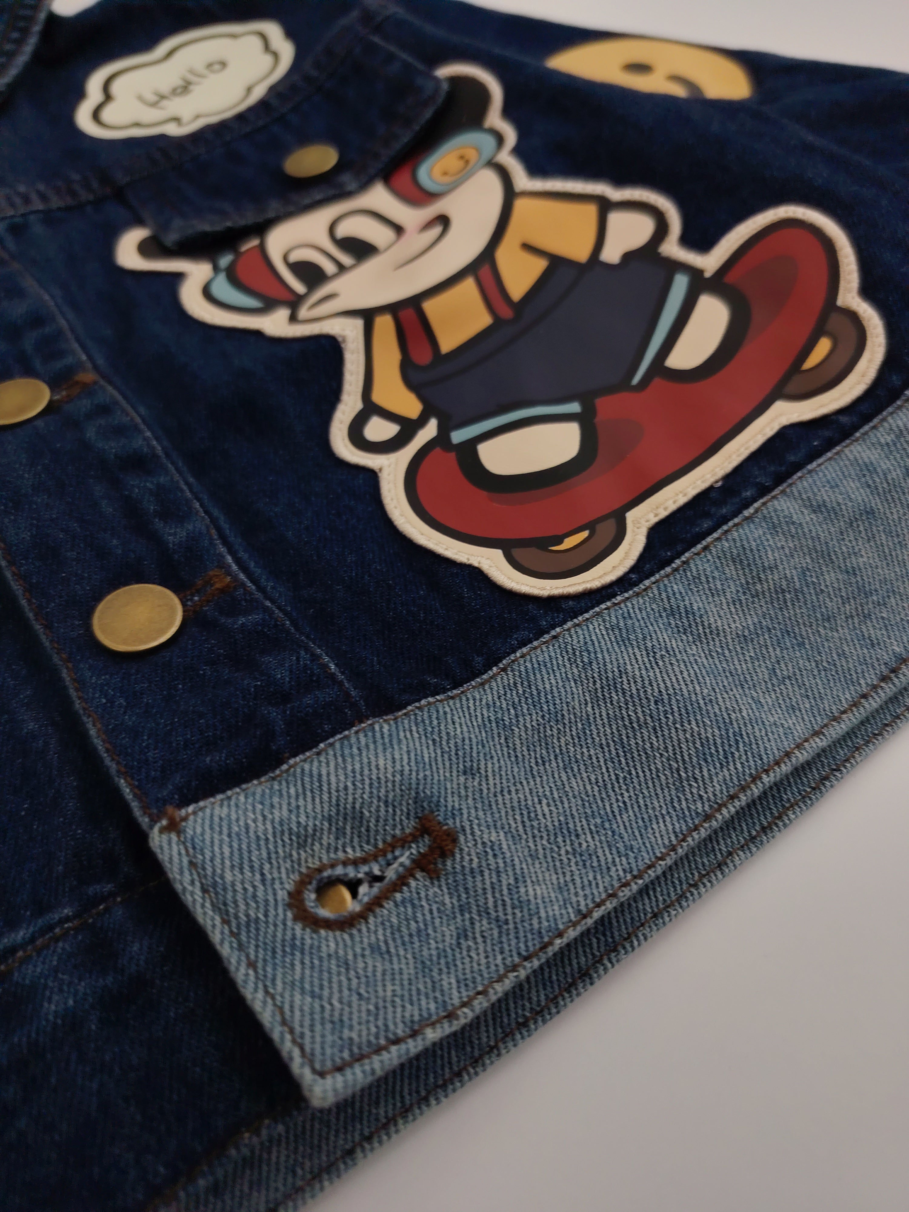 Cartoon Oversized Jeans Jacket