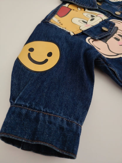 Cartoon Oversized Jeans Jacket